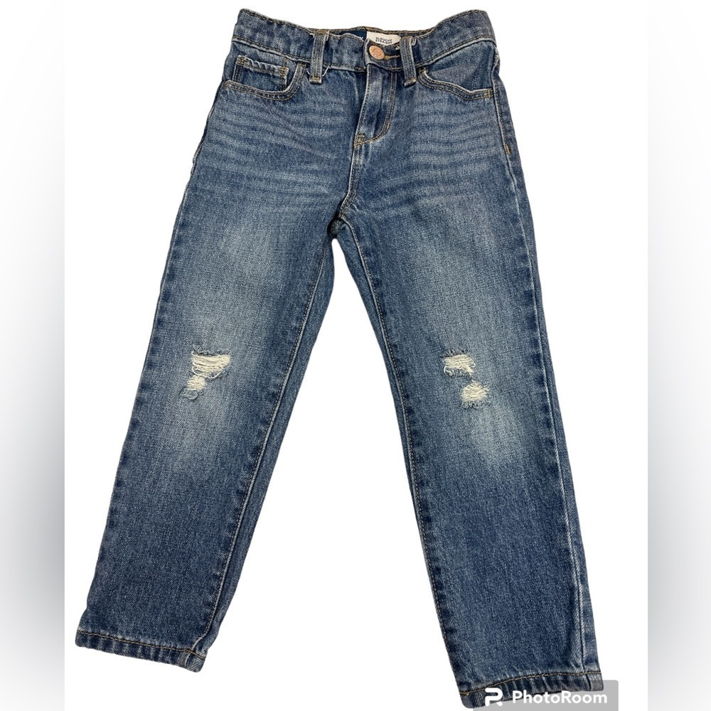 Old Navy Slouchy Straight Distressed Knees Cotton Denim Jeans 4T